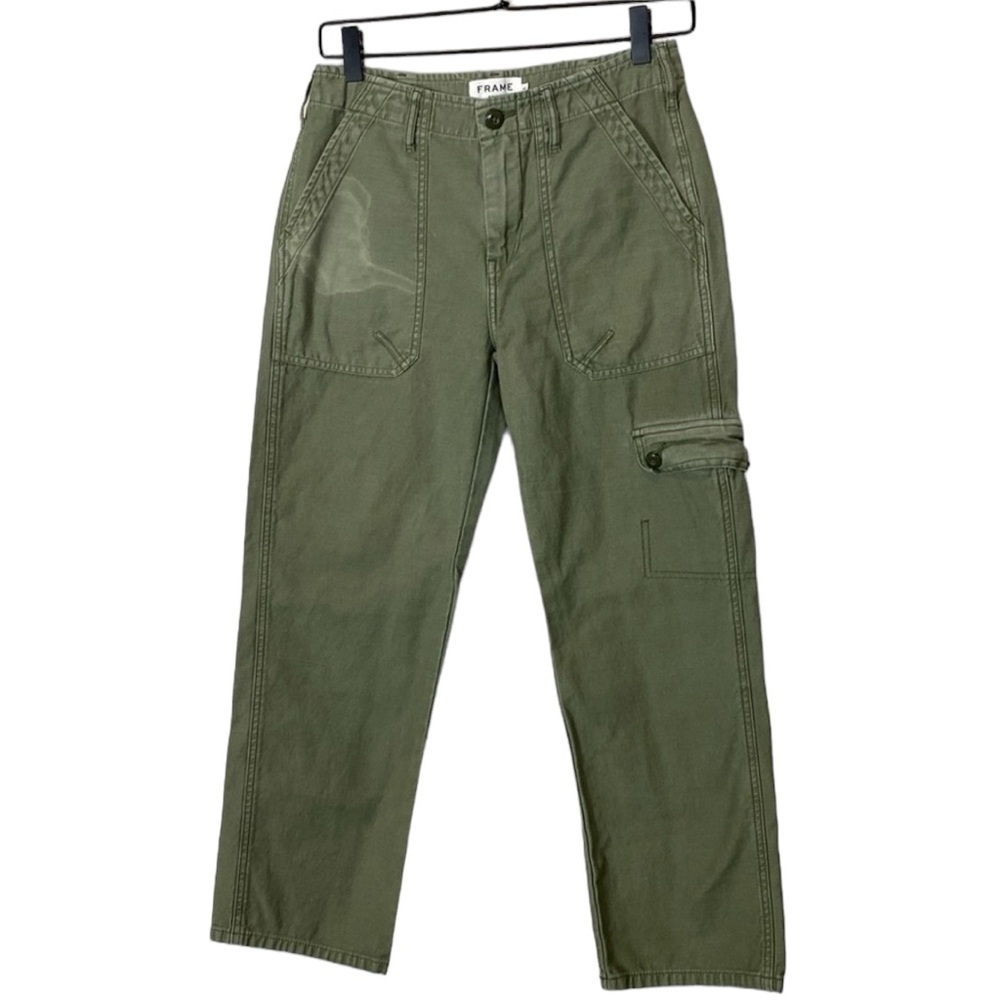 Frame Denim green cargo pants